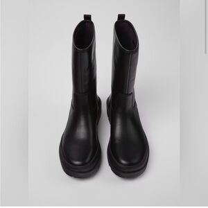 SOLD on Depop: Camper Michelin Brutus Black Leather Boots